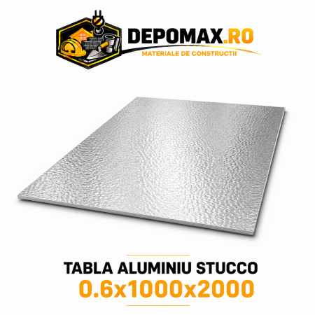 Tabla aluminiu Stucco 0.6mm, 1000x2000mm